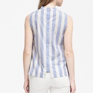 Banana Republic stripe sleeveless blouse